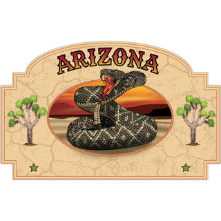 1161-3 Arizona   Arched Rattlesnake Sticker