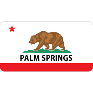 680-172 Palm Springs California Flag (00680) Sticker