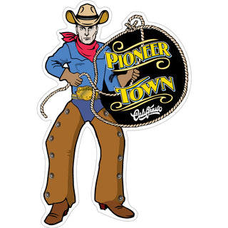 98454-897 Pioneertown  California   Lasso Cowboy Sticker