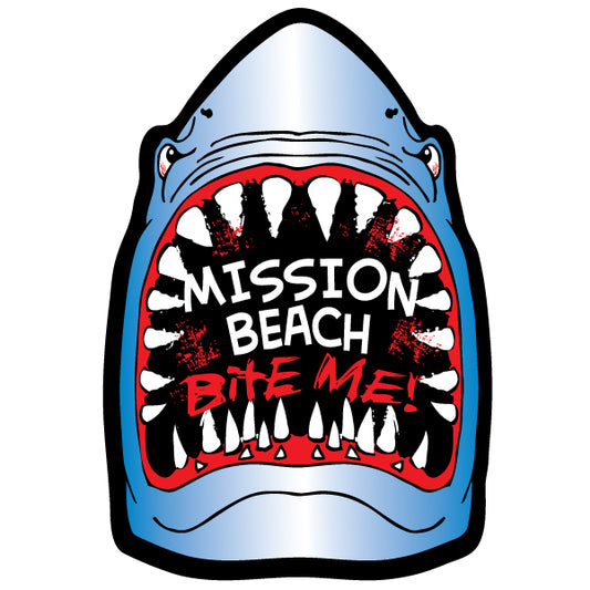 Mission Beach - Bite Me Shark Sticker 89-515