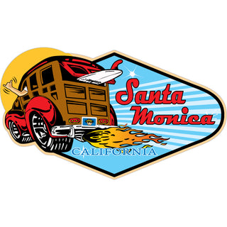 174-198 Santa Monica  California   Woody Sticker