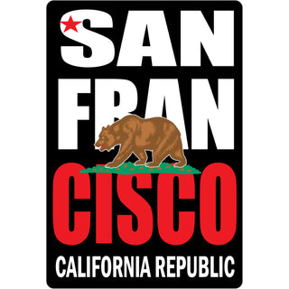 45114-191 San Fran Cisco California Republic (82426) Sticker
