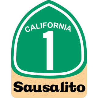 1217-868 Sausalito  California   1 PCH Sign Sticker