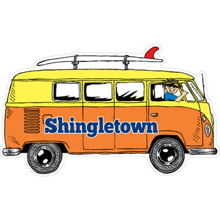 185-1110 Shingletown   Bus Side View Surfboard Sticker