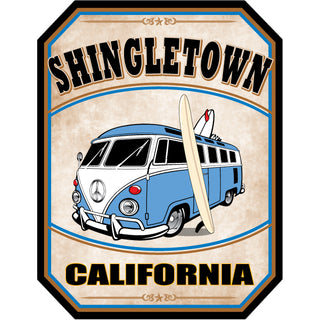 190-1110 Shingletown   Bus Corner View Cut Corners Sticker