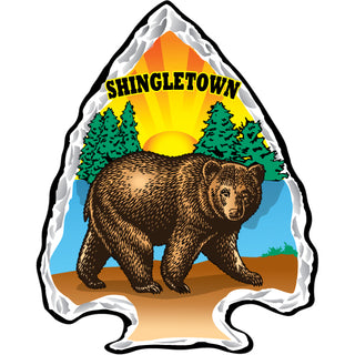 227-1110 Shingletown   Arrowhead Bear Sticker
