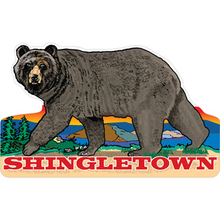 45970-1110 Shingletown   Walking Bear Sticker