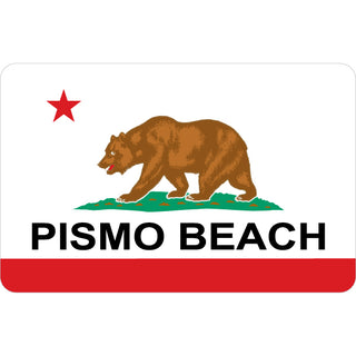 680-178 Pismo Beach California Flag Sticker