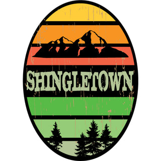 792-1110 Shingletown   Oval Stripes Sticker