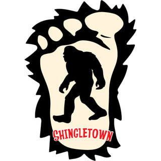 948-1110 Shingletown   Big Foot In Big Furry Foot Sticker