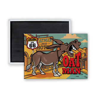 47191-519 Oatman   Mad Donkey Rectangle Badge Magnet