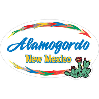 Alamogordo  New Mexico   Cactus Arrow Sticker