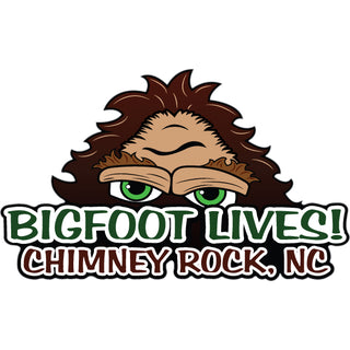 Chimney Rock NC Bigfoot Lives Sticker
