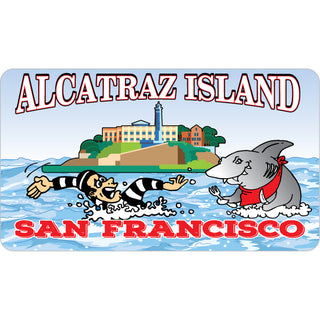 San Francisco   Alcatraz Swimming Meal Sticker
