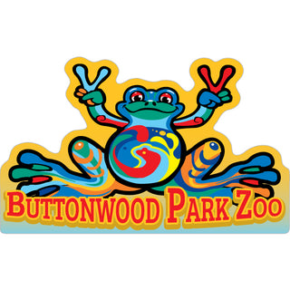 Buttonwood Park Zoo Peace Frog Sticker