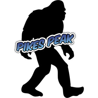 Pikes Peak  CO Bigfoot Silhouette Sticker
