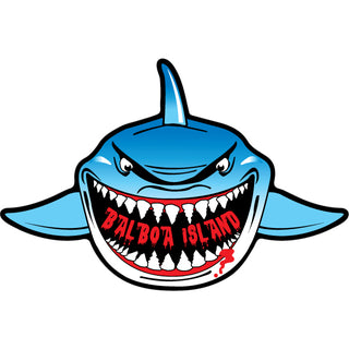 Balboa Island Shark Front View (49753) Sticker