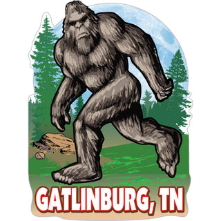 OK4 Gatlinburg  TN Bigfoot In The Woods Sticker