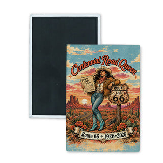 Centennial Road Queen Rectangle Badge Magnet