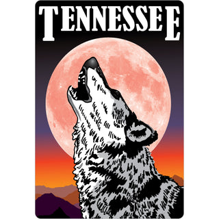 OK4 Tennessee Pink Moon Wolf Sticker