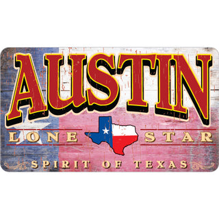 Austin   Distressed State Flag Sticker