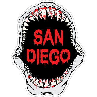 San Diego Jaws Shark Teeth Sticker