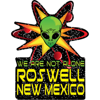 Roswell  New Mexico   Supernova Alien Sticker