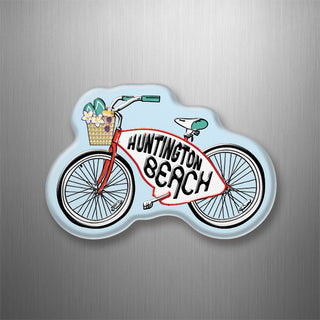 Huntington Beach   Bicycle 3D Magnet