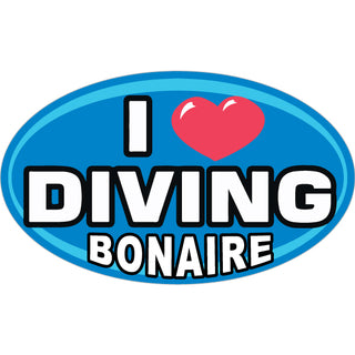 Bonaire   I Love Diving Sticker