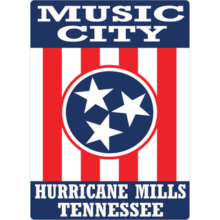 Hurricane Mills Tennessee Music City Sticker