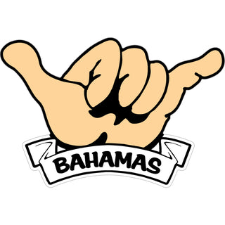 Bahamas Hang Loose Hand Sticker