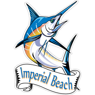 Imperial Beach  CA Marlin (1 28844) Sticker