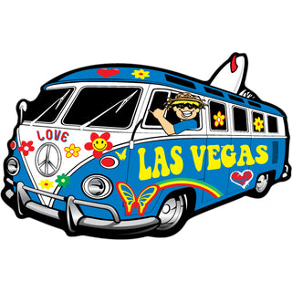 Las Vegas   Hippie Surfboard Bus Sticker