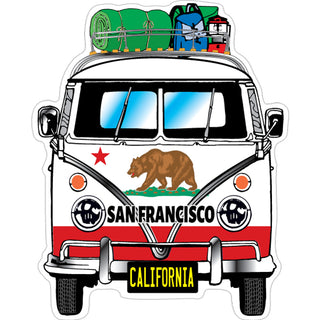 San Francisco  California   Bus Ca Bear Flag Sticker