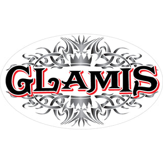 Glamis   Tribal Pattern Euro Oval Sticker