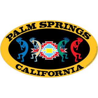 OK4 Palm Springs  CA 4 Kokopellis Oval (00002) Sticker