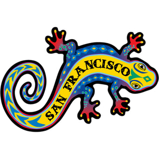 OK4 San Francisco Colorful Gecko (00005) Sticker