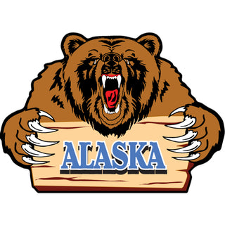 Alaska Grizzly Bear Angry Sticker