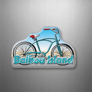 Balboa Island   Blue Beach Cruiser 3D Magnet