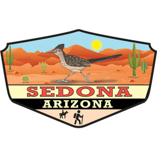 Sedona  Arizona   Roadrunner  Horse  Hike  Picnic Sticker