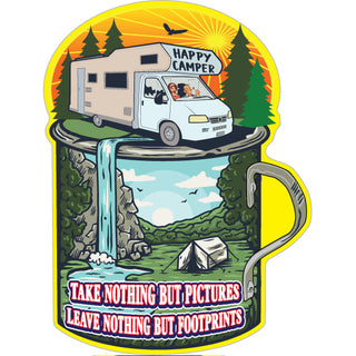 Novelty   Motor Home Mug Sticker