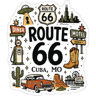 CUBA MO MOTHER ROAD ICONS Sticker
