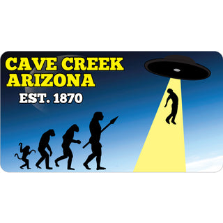 Cave Creek  Arizona est. 1870   Evolution Beaming Sticker