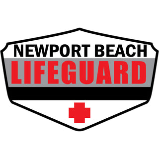 OK4 Lifeguard Shield NEWPORT BEACH Sticker