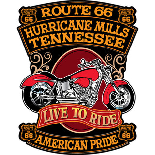 TN Tennessee    Ride To Live Motorcycle Sticker
