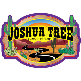 Joshua Tree California Winding Desert Road Sticker