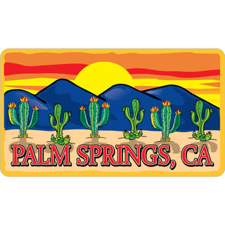 Palm Springs  CA   6 Cactus Mountain & Sunset Sticker