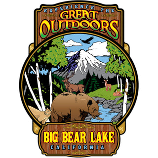 Big Bear LAKE GREAT OUTDOORS Sticker