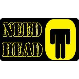Novelty   Need Head Sticker