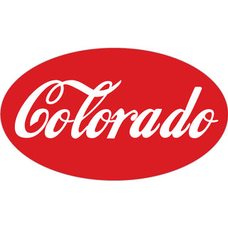 Colorado   Enjoy Red Oval Sticker